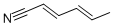 structure of CAS# 1516-01-4, 2,4-Hexadienenitrile;(2E,4E)-2,4-Hexadienenitrile;Sbb008059;2,4-Hexadiene-1-Nitrile