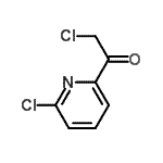 structure of CAS# 152356-58-6, 2-Chloro-1-(6-Chloro-2-Pyridinyl)Ethanone;2-chloro-1-(6-chloropyridin-2-yl)ethanone