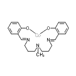 结构式 CAS# 15391-24-9, {2,2'-[(甲基亚胺)二(3,1-丙烷二基次氮基甲基亚基)]二苯酚-kappao(2-)}钴