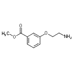 结构式 CAS# 153938-41-1, 甲基3-(2-氨基乙氧基)苯甲酸酯