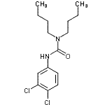 structure of CAS# 15442-05-4, 1,1-Dibutyl-3-(3,4-Dichlorophenyl)Urea;(dibutylamino)-N-(3,4-dichlorophenyl)carboxamide;1,1-dibutyl-3-(3,4-dichlorophenyl)urea;N,N-Dibutyl-N'-(3,4-dichlorophenyl)urea #