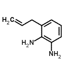 结构式 CAS# 154490-93-4, 3-烯丙基-1,2-苯二胺