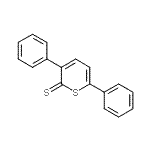 structure of CAS# 15450-45-0, 3,6-Diphenyl-2H-Thiopyran-2-Thione