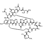 structure of CAS# 154525-25-4, Uroguanylin;ASN-ASP-A<wbr>SP-CYS-GL<wbr>U-LEU-CYS<wbr>-VAL-ASN-<wbr>VAL-ALA-C<wbr>YS-THR-GL<wbr>Y-CYS-LEU;L-Asparag<wbr>inyl-L-α-<wbr>asparagyl<wbr>-N-{(1R,4<wbr>S,7S,10S,<wbr>13S,16R,1<wbr>9S,22S,25<wbr>R,32S,38R<wbr>)-10-(2-a<wbr>mino-2-ox<wbr>oethyl)-2<wbr>2-(2-carb<wbr>oxyethyl)<wbr>-38-{[(1S<wbr>)-1-carbo<wbr>xy-3-meth<wbr>ylbutyl]c<wbr>arbamoyl}<wbr>-32-[(1R)<wbr>-1-hydrox<wbr>yethyl]-1<wbr>9-isobu&#<wbr>xA;tyl-7,<wbr>13-diisop<wbr>ropyl-4-m<wbr>ethyl-3,6<wbr>,9,12,15,<wbr>18,21,24,<wbr>30,33,36-<wbr>undecaoxo<wbr>-27,28,40<wbr>,41-tetra<wbr>thia-2,5,<wbr>8,11,14,1<wbr>7,20,23,3<wbr>1,34,37-u<wbr>ndecaazab<wbr>icyclo[14<wbr>.13.13]do<wbr>tetracont<wbr>-25-yl}-L<wbr>-α-aspara<wbr>gin;L-Asparag<wbr>inyl-L-α-<wbr>aspartyl-<wbr>N-{(1R,4S<wbr>,7S,10S,1<wbr>3S,16R,19<wbr>S,22S,25R<wbr>,32S,38R)<wbr>-10-(2-am<wbr>ino-2-oxo<wbr>ethyl)-22<wbr>-(2-carbo<wbr>xyethyl)-<wbr>38-{[(1S)<wbr>-1-carbox<wbr>y-3-methy<wbr>lbutyl]ca<wbr>rbamoyl}-<wbr>32-[(1R)-<wbr>1-hydroxy<wbr>ethyl]-19<wbr>-isobut&#<wbr>xA;yl-7,1<wbr>3-diisopr<wbr>opyl-4-me<wbr>thyl-3,6,<wbr>9,12,15,1<wbr>8,21,24,3<wbr>0,33,36-u<wbr>ndecaoxo-<wbr>27,28,40,<wbr>41-tetrat<wbr>hia-2,5,8<wbr>,11,14,17<wbr>,20,23,31<wbr>,34,37-un<wbr>decaazabi<wbr>cyclo[14.<wbr>13.13]dot<wbr>etracont-<wbr>25-yl}-L-<wbr>α-asparag<wbr>ine