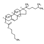 结构式 CAS# 15455-79-5, 胆甾-5-烯-3-基戊基碳酸酯