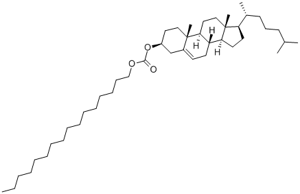 structure of CAS# 15455-87-5, (3beta)-Cholest-5-En-3-Ol 3-(Hexadecyl Carbonate);CHOLESTERYL HEXADECYL CARBONATE