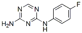 结构式 CAS# 1549-50-4, N-(4-氟-苯基)-[1,3,5]三嗪-2,4-二胺
