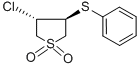 structure of CAS# 15507-87-6, trans-3-Chlorotetrahydro-4-(Phenylthio)-Thiophene 1,1-Dioxide;3-CHLORO-4-(PHENYLTHIO)TETRAHYDRO-1H-1LAMBDA6-THIOPHENE-1,1-DIONE;TRANS-3-CHLORO-1,1-DIOXO-4-(PHENYLTHIO)TETRAHYDROTHIOPHENE