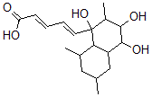 CAS 登录号：155111-89-0， (2E,4E)-5-(1,3,4-三羟基-2,6,8-三甲基-3,4,4a,5,6,7,8,8a-八氢-2H-萘-1-基)戊-2,4-二烯酸