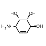 CAS 登录号：155239-06-8， (1S,2R,3S,6S)-6-氨基-4-环己烯-1,2,3-三醇