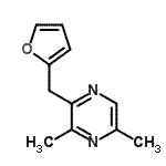CAS 登录号：155272-50-7， 2-(2-呋喃甲基)-3,5-二甲基吡嗪