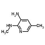 结构式 CAS# 155790-13-9, N<sup>2</sup>,5-二甲基-2,3-吡啶二胺