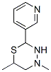 CAS#: 15620-54-9， 3,4,5,6-Tetrahydro-4,6-Dimethyl-2-(3-Pyridinyl)-2H-1,3,4-Thiadiazine