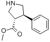 structure of CAS# 156469-70-4, Methyl 4-phenylpyrrolidine-3-carboxylate;4-Phenylpyrrolidine-3-Methylcarboxylate