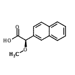 structure of CAS# 156942-67-5, (2R)-Methoxy(2-Naphthyl)Acetic Acid;(R)-¦Á-Methoxy-2-naphthylacetic acid