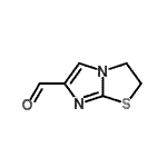structure of CAS# 157459-71-7, 2,3-Dihydroimidazo[2,1-b][1,3]Thiazole-6-Carbaldehyde;2,3-Dihydroimidazo[2,1-b][1,3]thiazole-6-carbaldehyde;2,3-dihydroimidazo[2,1-b]thiazole-6-carbaldehyde;2H,3H-imidazo[2,1-b]1,3-thiazolidine-6-carbaldehyde