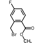 结构式 CAS# 157652-28-3, 甲基2-(溴甲基)-4-氟苯甲酸酯