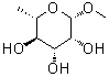 structure of CAS# 15814-59-2, Methyl 6-Deoxy-beta-L-Mannopyranoside;METHYL α-L-RHAMNOPYRANOSIDE