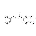 structure of CAS# 158511-72-9, 1-(3,4-Dimethylphenyl)-3-Phenyl-1-Propanone;3',4'-dimethyl-3-phenylpropiophenone
