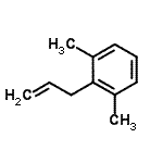 结构式 CAS# 1587-05-9, 2-烯丙基-1,3-二甲基苯