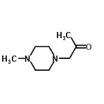 结构式 CAS# 15885-04-8, 1-(4-甲基-1-哌嗪基)丙酮