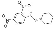structure of CAS# 1589-62-4, Cyclohexanone 2,4-Dinitrophenylhydrazone;N-(Cyclohexylideneamino)-2,4-Dinitro-Aniline;(Cyclohexylideneamino)-(2,4-Dinitrophenyl)Amine;St5308333