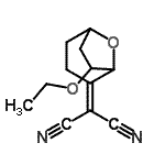 CAS 登录号：159149-18-5， (7-乙氧基-8-氧杂双环[3.2.1]辛-2-亚基)丙二腈