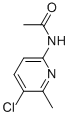 结构式 CAS# 160115-16-2, N-(5-氯-6-甲基-2-吡啶基)-乙酰胺