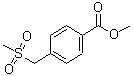 结构式 CAS# 160446-22-0, 4-[(甲基磺酰基)甲基]苯甲酸甲酯