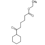 结构式 CAS# 16076-62-3, 乙基6-环己基-6-氧代己酸酯