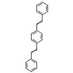 structure of CAS# 1608-41-9, 1,4-Bis(2-Phenylvinyl)Benzene;EU-0034066
