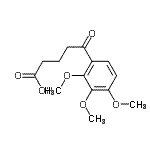 structure of CAS# 16093-16-6, 5-Oxo-5-(2,3,4-Trimethoxyphenyl)Pentanoic Acid;5-(2,3,4-trimethoxyphenyl)-5-oxovaleric acid