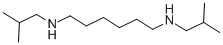 structure of CAS# 16121-92-9, N,N'-Diisobutyl-1,6-Hexanediamine;Isobutyl-(6-Isobutylammoniohexyl)Ammonium;Zinc02563384