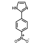 结构式 CAS# 1614-06-8, 2-(4-硝基苯基)-1H-咪唑