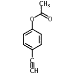 结构式 CAS# 16141-18-7, 4-乙炔基苯基乙酸酯