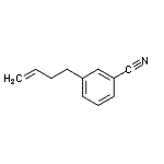structure of CAS# 161637-21-4, 3-(3-Buten-1-Yl)Benzonitrile;4-(3-cyanophenyl)-1-butene