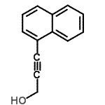结构式 CAS# 16176-22-0, 3-(1-萘基)-2-丙炔-1-醇