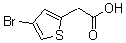 structure of CAS# 161942-89-8, 4-Bromothiophene-2-Acetic Acid;2-(4-Bromothiophen-2-Yl)Acetic Acid;4-Bromothiophene-2-Acetic Acid