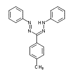 structure of CAS# 1622-12-4, (E)-1-[(Z)-(4-Methylphenyl)(Phenylhydrazono)Methyl]-2-Phenyldiazene;1,5-Diphenyl-3-(p-tolyl)formazan
