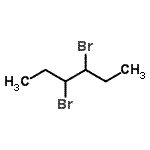 structure of CAS# 16230-28-7, 3,4-Dibromohexane;3,4-Dibromohexane;446610_ALDRICH