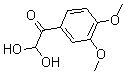 结构式 CAS# 163428-90-8, 1-(3,4-二甲氧基苯基)-2,2-二羟基-乙酮