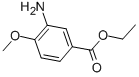 structure of CAS# 16357-44-1, 3-Amino-4-Methoxy-Benzoic Acid Ethyl Ester;ETHYL 3-AMINO-4-METHOXYBENZOATE
