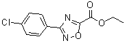 structure of CAS# 163719-69-5, Ethyl 3-(4-Chlorophenyl)-1,2,4-Oxadiazole-5-Carboxylate;acid ethyl ester;1,2,4-oxa<wbr>diazole-5<wbr>-carboxyl<wbr>ic acid, <wbr>3-(4-chlo<wbr>rophenyl)<wbr>, ethyl e<wbr>ster;3-(4-Chloro-phenyl)-[1,2,4]oxadiazole-5-carboxylic