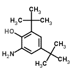 结构式 CAS# 1643-39-6, 2-氨基-4,6-二(2-甲基-2-丙基)苯酚