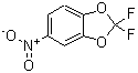 结构式 CAS# 1645-96-1, 2,2-二氟-5-硝基-1,3-苯并二氧戊环