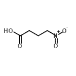 structure of CAS# 16488-43-0, 4-Nitrobutanoic Acid;4-Nitrobutanoic acid #;4-Nitrobutyric acid;Ba 2761