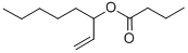 structure of CAS# 16491-54-6, 1-Octen-3-Yl Butyrate;1-Vinylhexyl Butanoate;Butanoic Acid 1-Vinylhexyl Ester;Butyric Acid 1-Amylprop-2-Enyl Ester