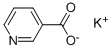 structure of CAS# 16518-17-5, Potassium Nicotinate;Potassium 3-Pyridinecarboxylate;Potassium Nicotinate