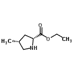 CAS 登录号：165273-05-2， 乙基(4R)-4-甲基-D-脯氨酸酯