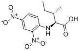 structure of CAS# 1655-56-7, N-(2,4-Dinitrophenyl)-L-isoleucine;2-[(2,4-Dinitrophenyl)Amino]-3-Methyl-Pentanoic Acid;2-[(2,4-Dinitrophenyl)Amino]-3-Methyl-Valeric Acid;D9879_Sigma